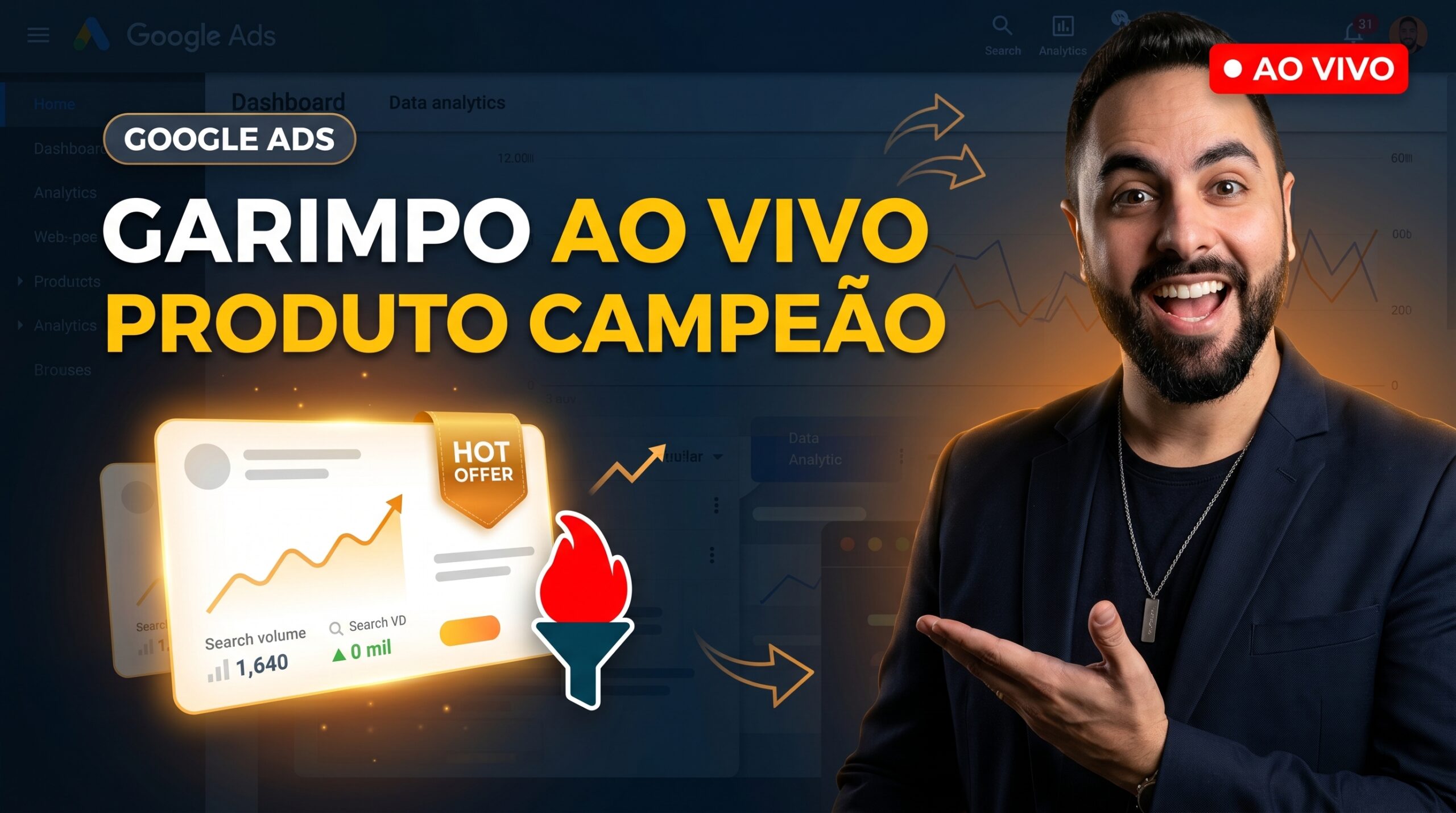 Último vídeo no YouTube - Garimpo ao vivo produto campeão